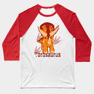 Cute Torosaurus Baseball T-Shirt